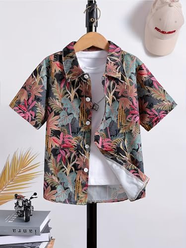 Image of TAGAS Boys' Shirt|Casual Short Sleeve Shirts for Kids | Button-Down Summer Shirts | Regular Fit Stylish Wear