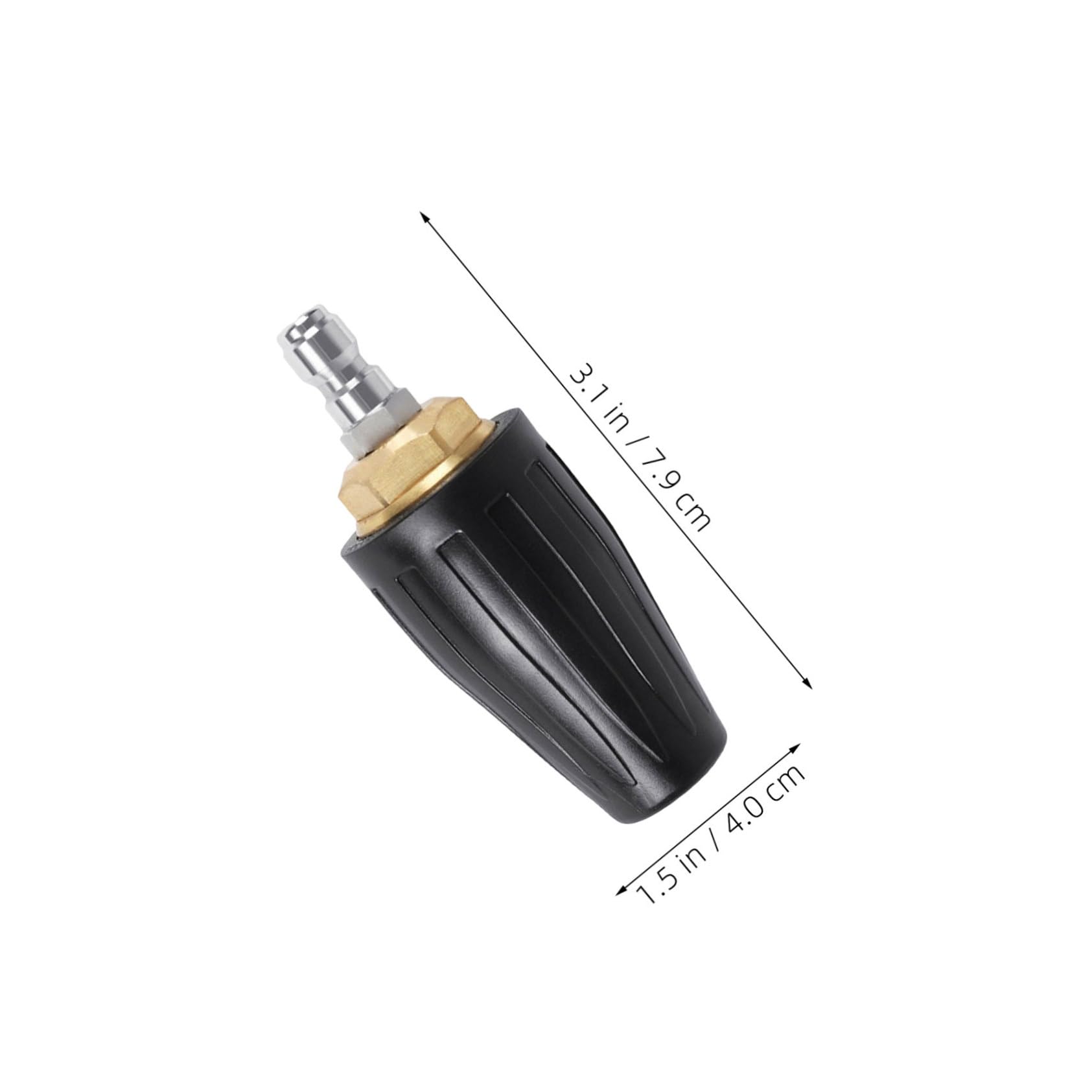Milisten 2 Pezzi Ugello Turbo Rotante in Alluminio Ugelli di Ricambio per Idropulitrice Resistente Intemperie Design Naturale per Auto e Superfici Esterne