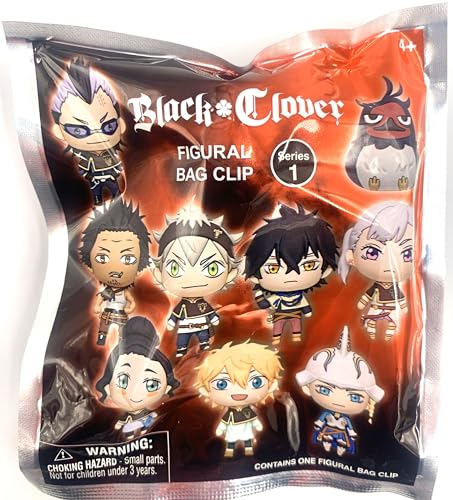 Image of Black Clover Series 1 - 5 inch Collectible Bag Clip - Blind Bag (ONE Random Figure) - Anime Character Keychain /Backpack Accessory | Official Licensed Merchandise