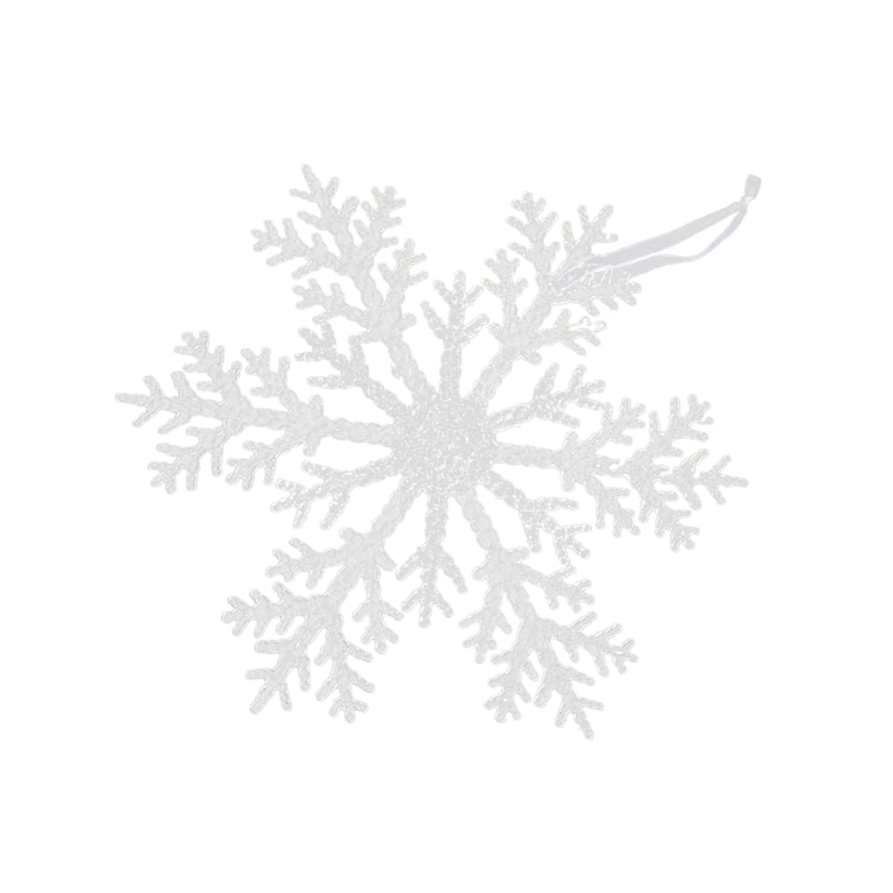 IMIKEYA 3St Weihnachtsbaum hängen Weihnachtsbaum-Anhänger Weiße Schneeflocken-Baumspitze weihnachtsdeko Weihnachts Party Christbaumschmuck Weihnachtsanhänger Anhänger für Weihnachten