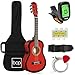 Best Choice Products 30in Kids Acoustic Guitar Beginner Starter Kit with Electric Tuner, Strap, Case, Strings - Redburst