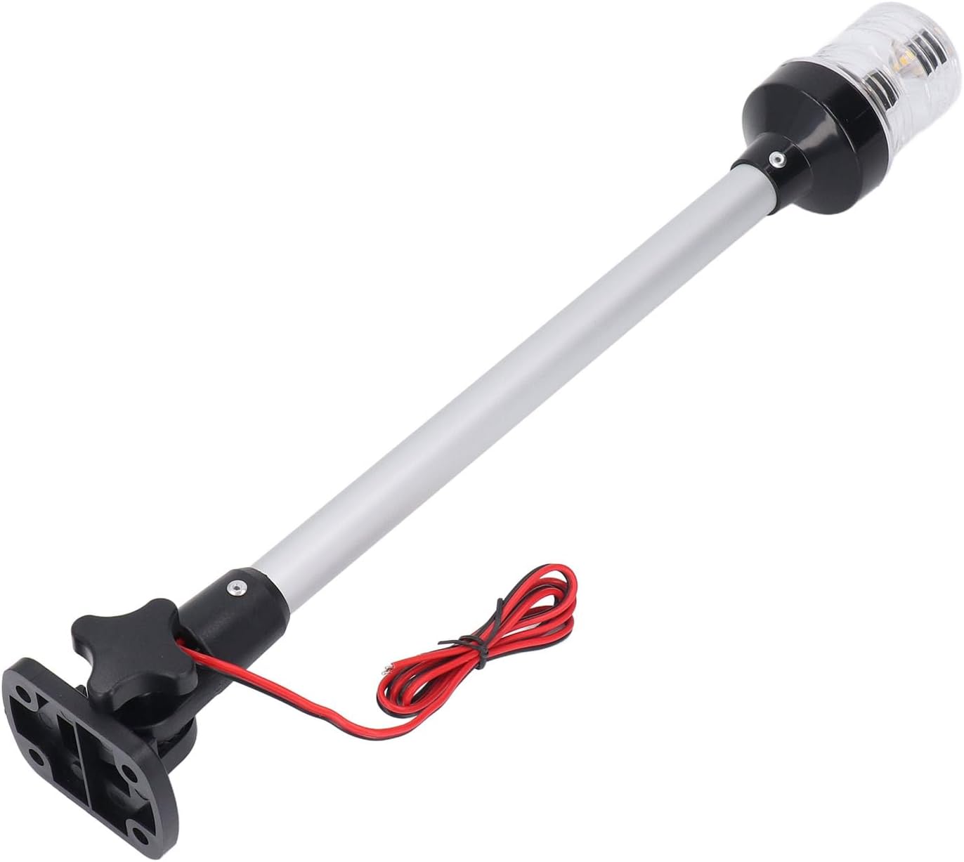 SUNGOOYUE Light of the Round Round Boat 2 Nm LED Anchor Light for Marine Settings - Aluminum League of Visibility 360 Degrees White 16in 16 Inches