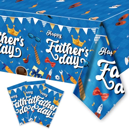 ORNACELE 3PCS Fathers Day Tablecloth Disposable - 108
