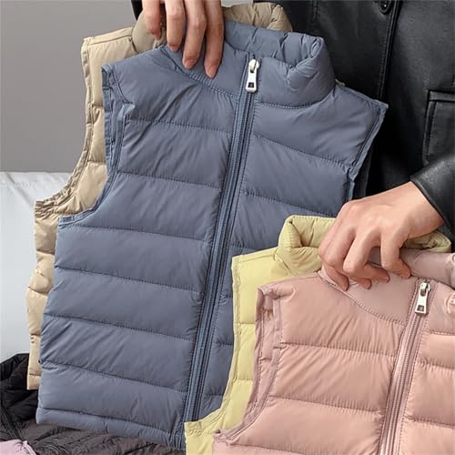 Kids Down Vest Boy Youth Puffer Coat Lightweight Water Proof Packable Vest Toddler Camping Gear Boys2