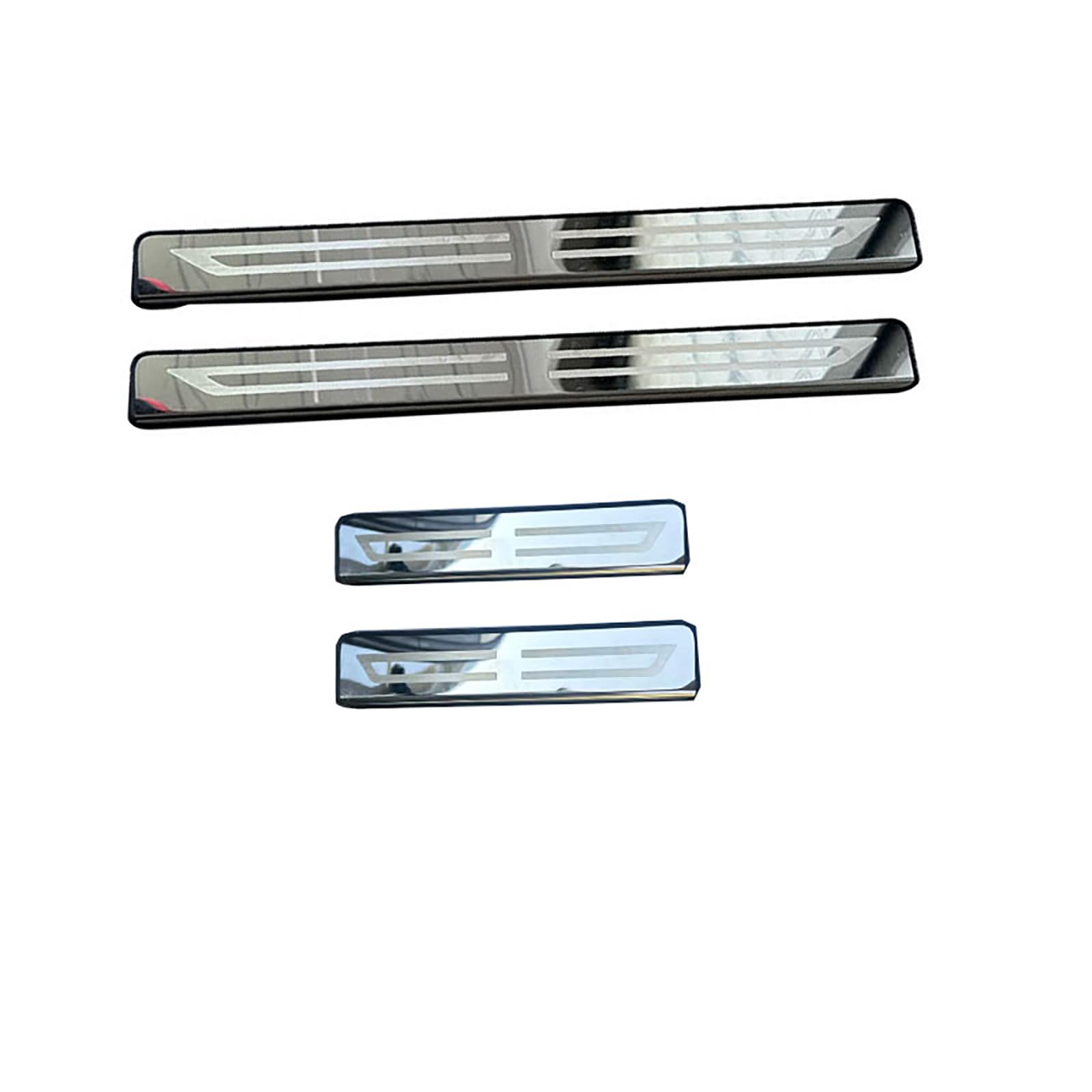 Stainless Steel Door Sill Protector for Mitsubishi Outlander PHEV 2013-2023 2024 2025 GK, Anti-Scratch Scuff Plate Guards, Car Door Step Entry Cover Trim, Decorative Threshold Pedals, 4Pcs Set