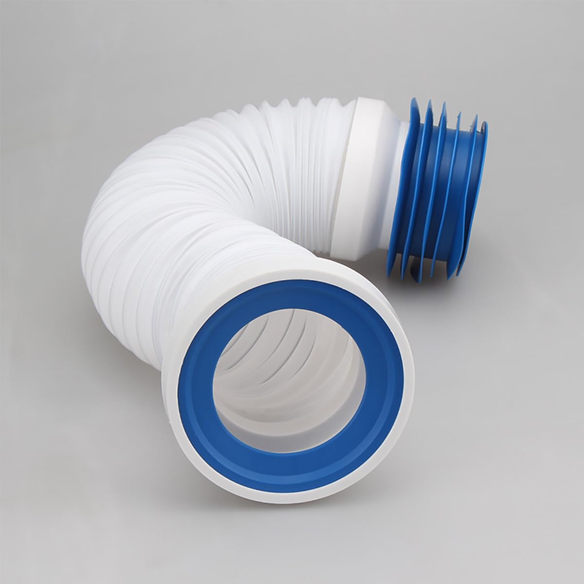 Connettore Per Tubo Di Scarico WC DL-pro 28-44 Mm - Raccordo In Plastica Per Tubo WC 55 Mm - Bianco