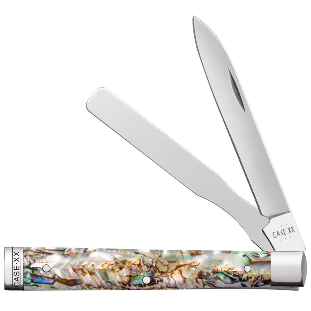 Case XX Pocket Knife ABALONE BABY DOC - VELVET BOX Item #12029-8282SP SS - Length Closed: 2 7/8Inches