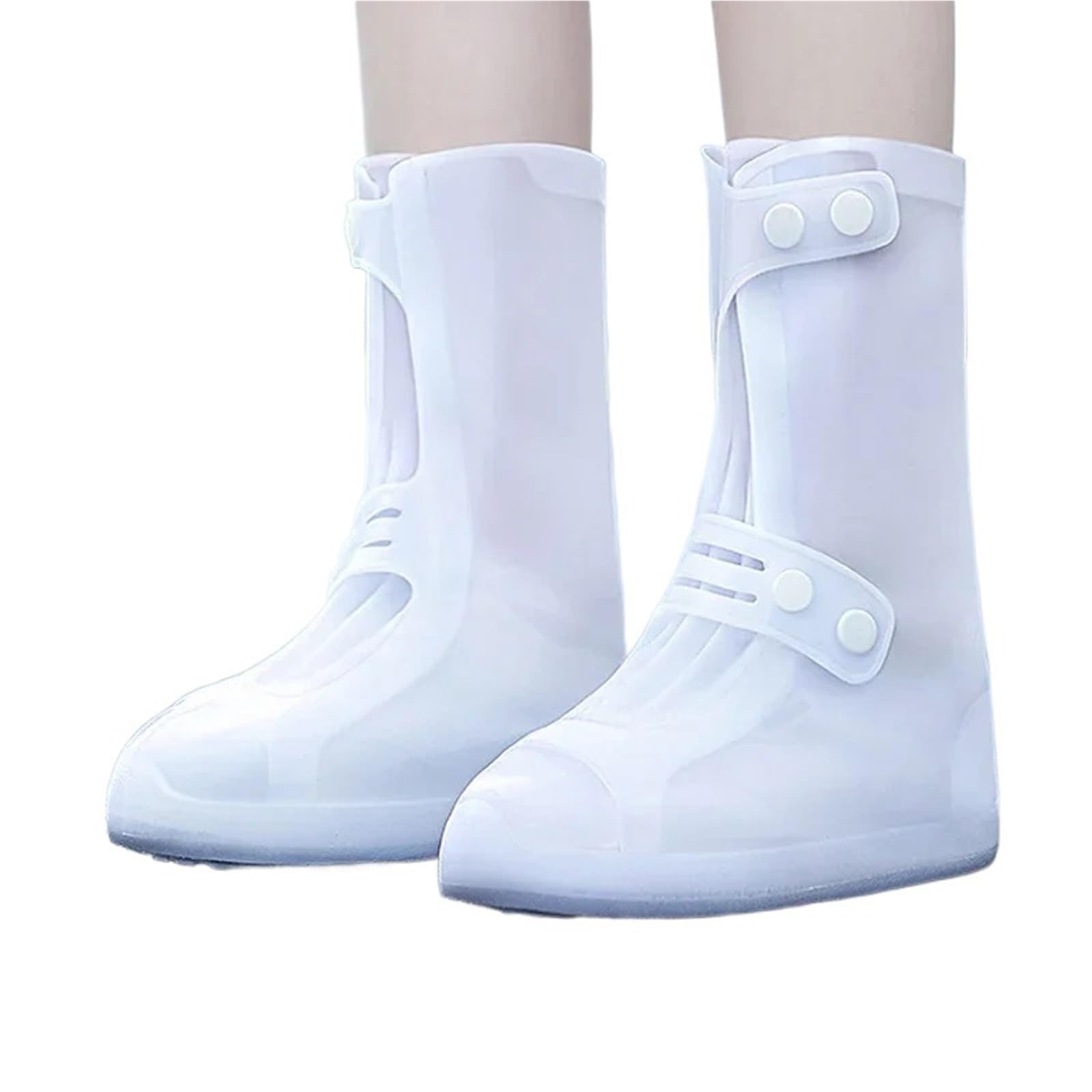 Fundas for Botas De Lluvia Impermeables Antideslizantes for Zapatos Cubre Zapatos for La Lluvia De Silicona Cubierta Ipermeable for Lluvia XXL para Días de Lluvia y Nieve(White,40-42)