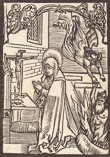 Affiches et gravures Sainte Odile d'Albrecht Dürer impression sur toile salon 60x90cm