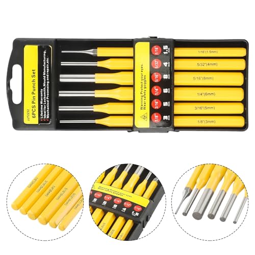 Set de 6 punzones y cinceles para carpintería miniatura 3