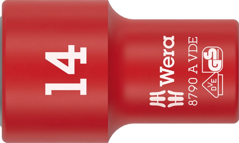 Wera 8790 A VDE Zyklop Socket, 1/4" Drive, 14 mm - 05005940001