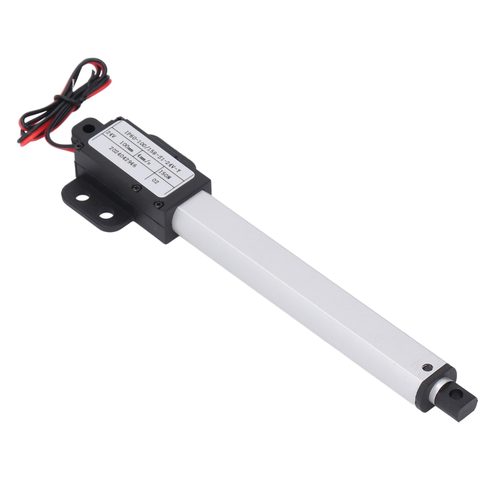 NDNCZDHC DC24V Electric Linear Actuator, 100mm Stroke 150N Micro Linear Motion Actuator for Robot Arm, Lifting Table, Window Opener