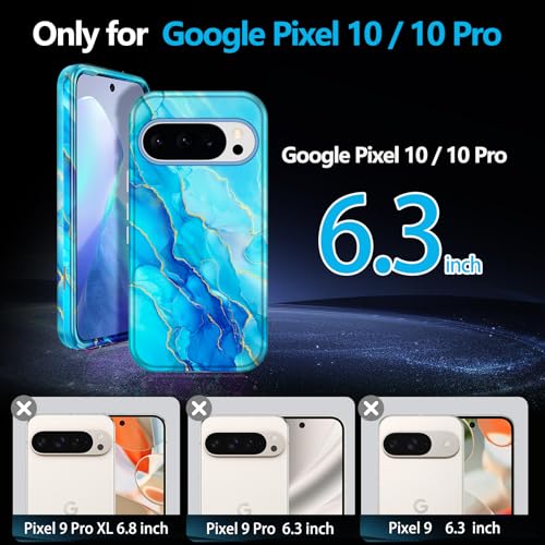 Coque Google Pixel 10 MagSafe antichoc de couleur céleste pour femme