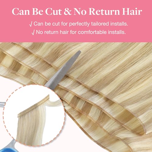 Image of GOO GOO Genius Weft Hair Extensions Human Hair Invisible Blend Flat Weft