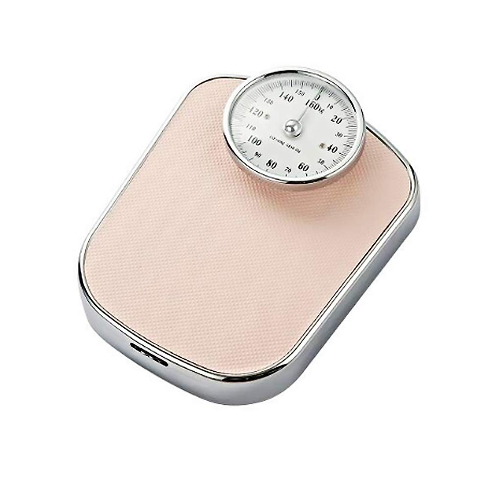 Bilancia pesapersone Professionale, precisa e Resistente, con quadrante Meccanico Extra Large, capacità 350 libbre/160 kg (Nera) (Rosa)