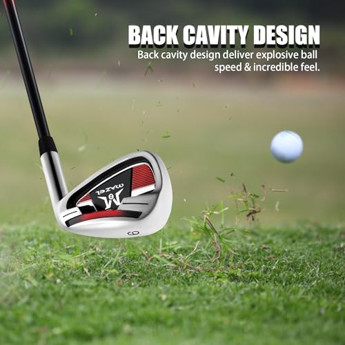 Kit de clubs de golf MAZEL pour progresser avec les fers et le putter