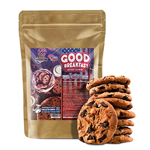 AS American Suplement | Harina de Avena Integral | Bajo en Azúcares y en Grasas | Fuente de Fibra de Calidad y Alto Contenido en Proteínas | Ideal para Postres Saludables (1 kg, Cookies)