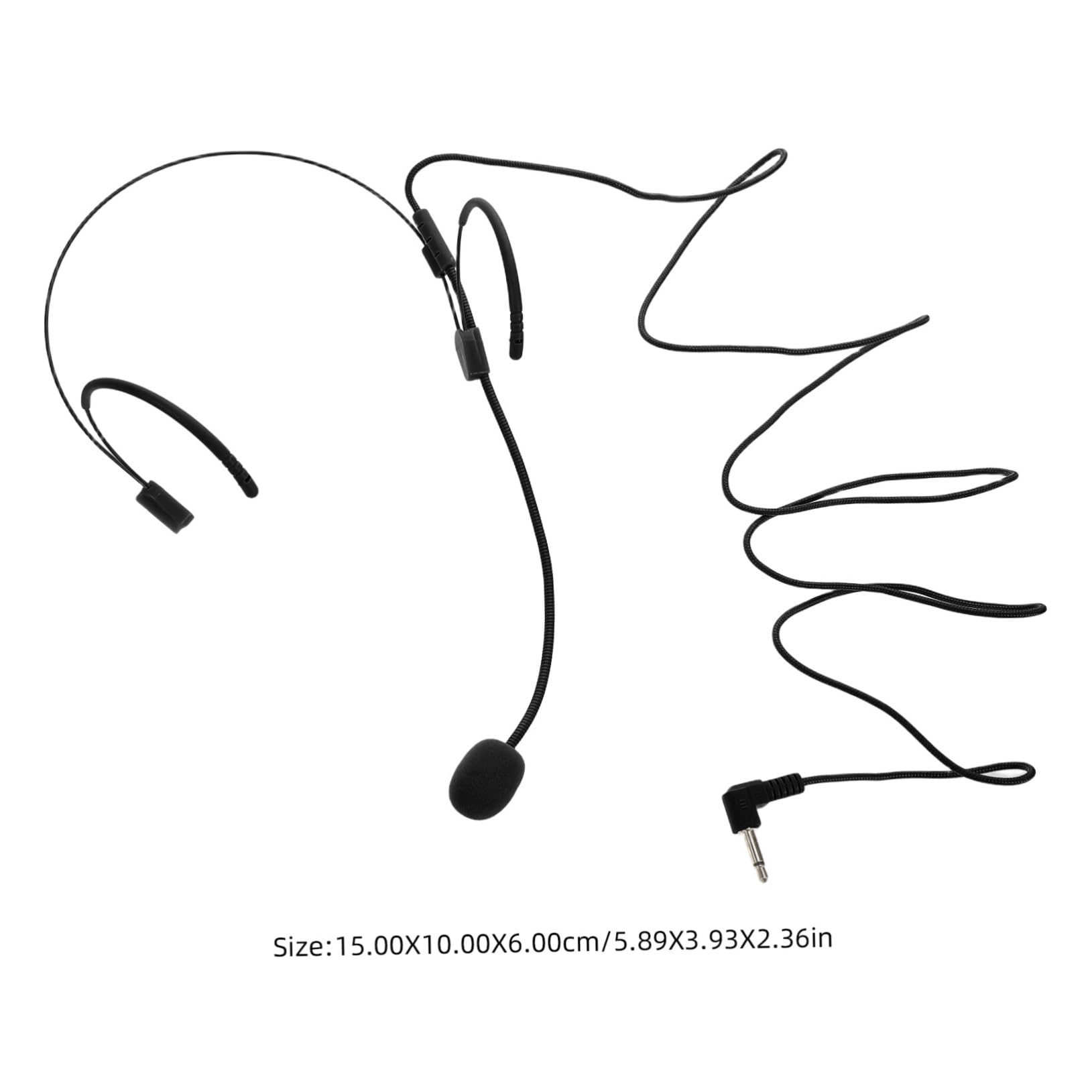 VANZACK Singing Headset Microphone Comfortable Lightweight Design for Teachers and Tour Guides Sound Ergonomic Fit Portable Voice Amplifier for Dynamic Use