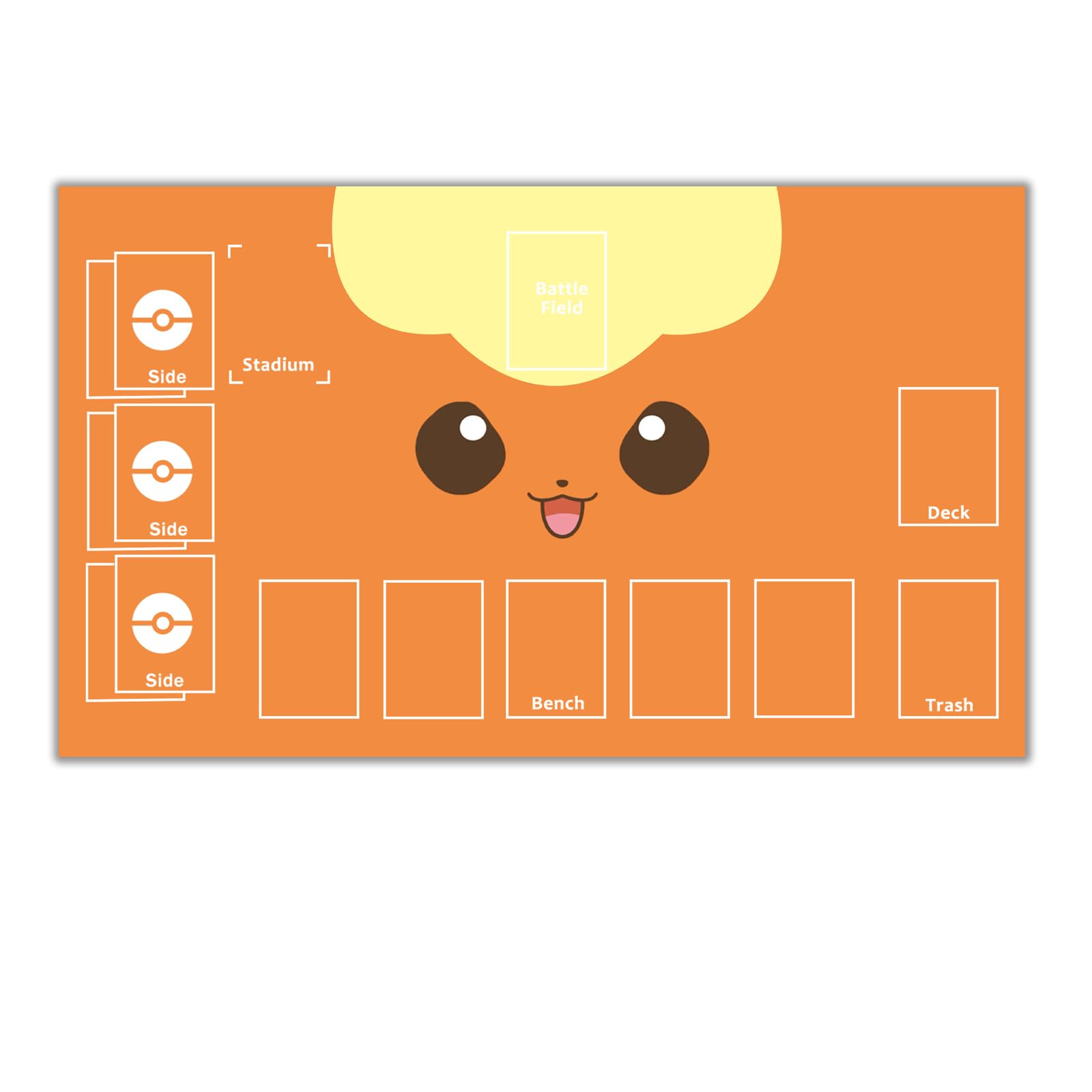 Playmat, Simple Design, Card Game, Non-slip, Rubber Mat, Waterproof Storage Bag Included, 23.6 x 13.8 ft (60 x 35 m), Cute : Toys & Games