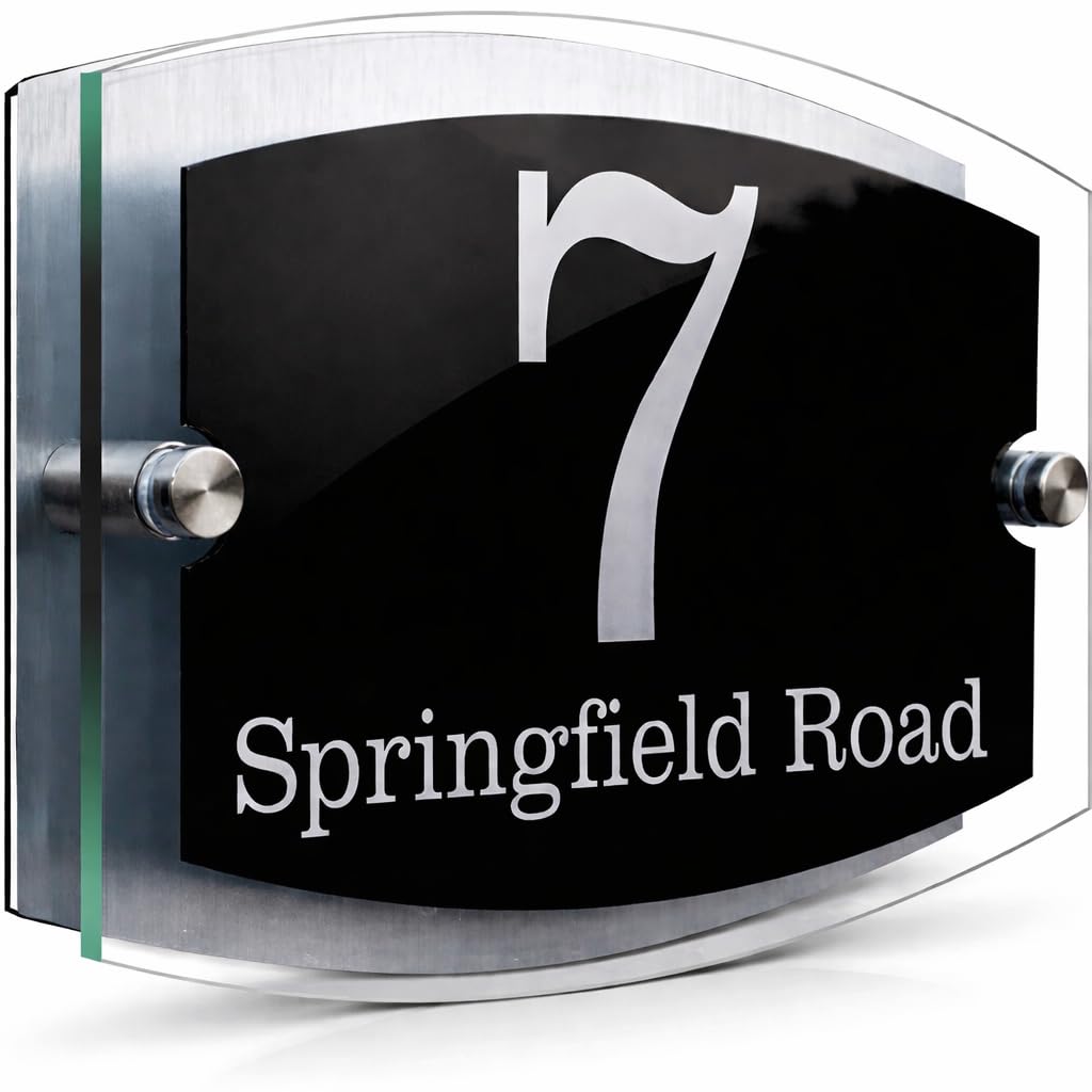 House Numbers Plaques Signs Street Name Door Number Personalised Plaque
