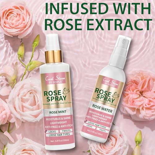 Spray de agua de rosa para cabello 200ml y 100ml miniatura 2
