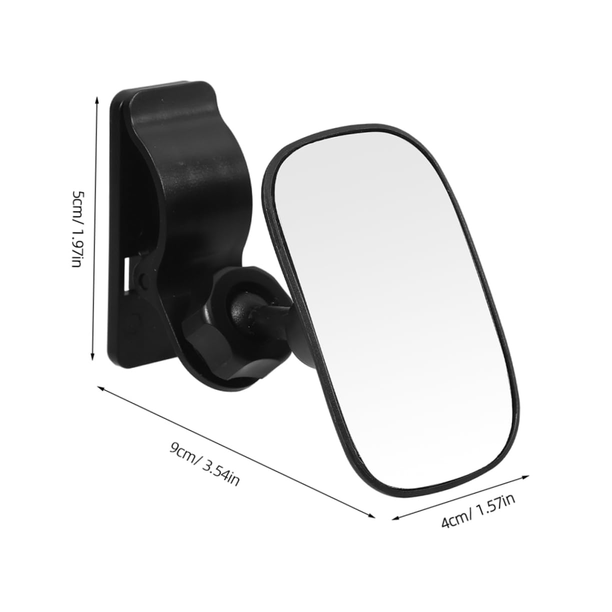 BESTonZON Mirror for Rear Universal Wide Angle Rearview Mirror Secure Clamp Mount for Observation