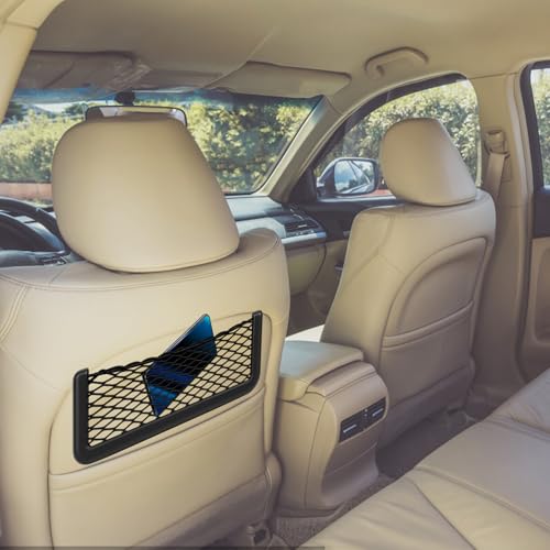 4 Stück Auto Aufbewahrungsnetz Wohnmobil, Ablagenetz Auto Camping Zubehör für Kofferraum, Offroad Zubehör mit Haken, Gepäcknetz für Reisen und Outdoor