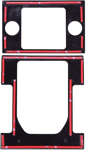 Miniatura 7 de YIWANG Adhesivo ABS cromado para panel de cambio de marchas, 2 unidades, para Land Rover Discovery 4 2012-2017 Accesorios de coche (negro brillante)