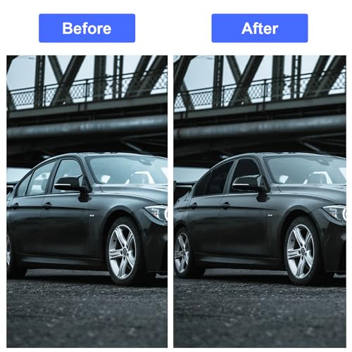Image of Professional Auto Window Tint Film Roll, 5% Premium Carbon Car Window Privacy Film, 36IN x 100FT- UV Protection, Scratch & Heat Resistant - Blackout Shade for Car Windows