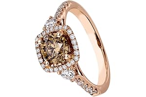 Drizzle Jewels Chocolate Brown Champagne Diamond Ring