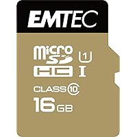 Emtec microSD Class10 Gold+ 16GB - schede di memoria (Blu, Oro)