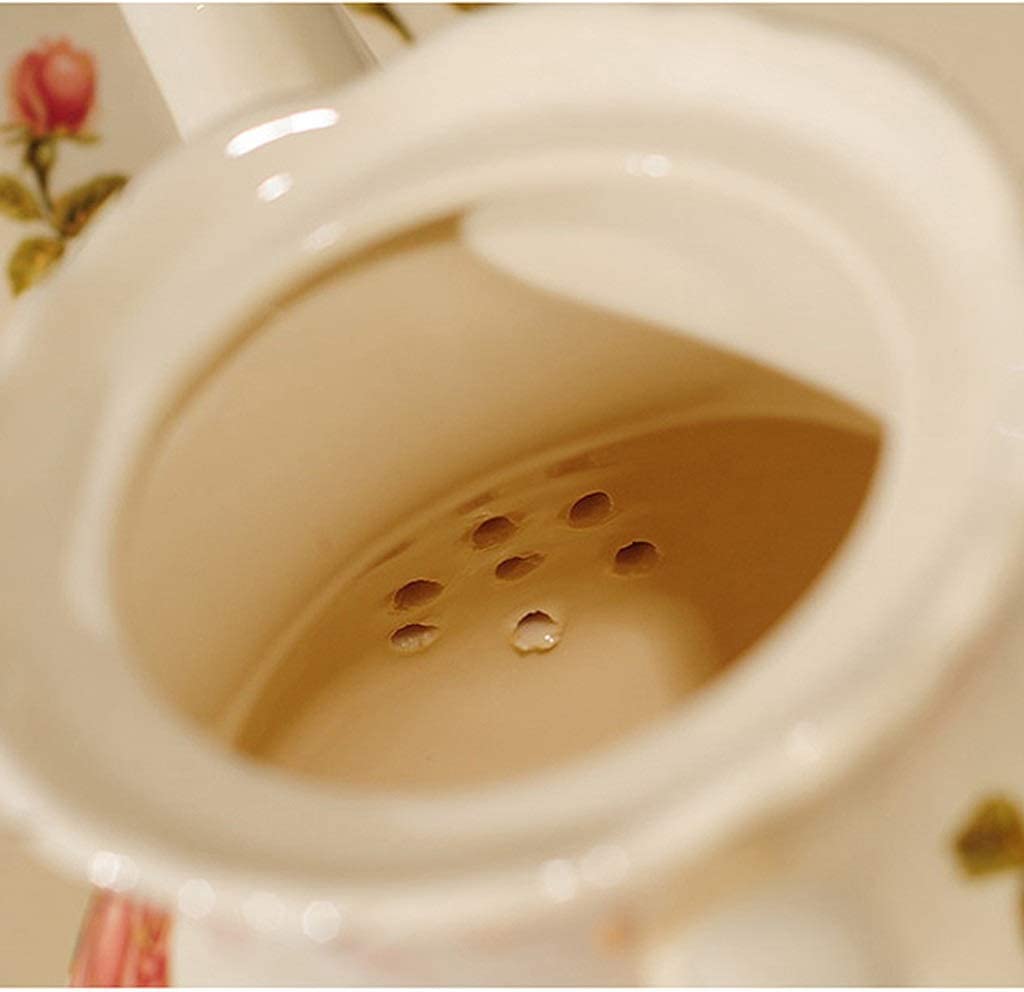 Zestaw Filiżanek Do Herbaty Kawy Czerwona Róża Ceramiczny Zestaw Do Herbaty Vintage Zestaw Do Herbaty Z Czajnikiem Ładny Zestaw Do Herbaty Serwis Na 4 Zestaw Filiżanek Do Kawy Z Tacą Zestaw Filiżanek