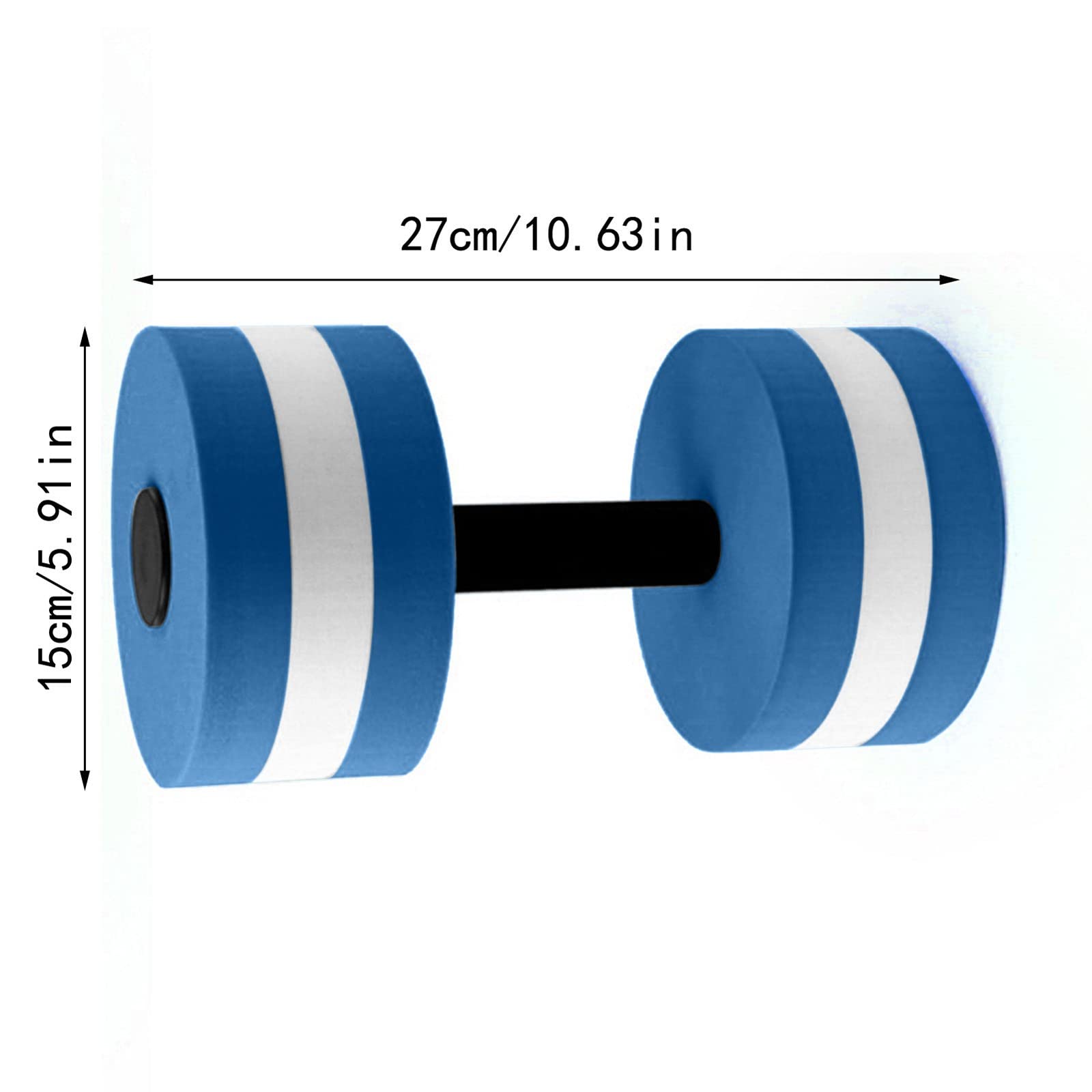 Poids D'eau Pour Aquagym - 2 Haltères En Mousse EVA, 27 Cm - Pour Piscine, Spa, Fitness Aquatique, Perte De Poids