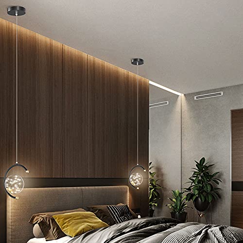 Lámpara de araña de techo LED regulable con globos de vidrio nórdica de lujo 3