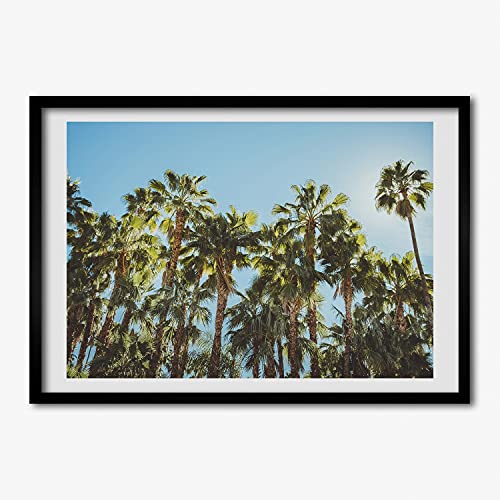 Cadre photo 70x50 cm Tulup habille vos murs vides avec une affiche hauts palmiers moderne