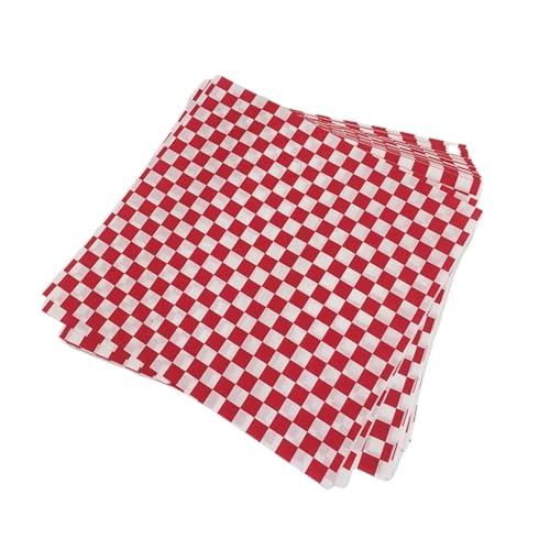 Revestimientos de papel con patrón de rejilla absorbente de grasa para alimentos 2
