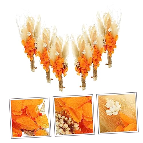 Ramo de flores secas mini 6 piezas decoración natural miniatura 6