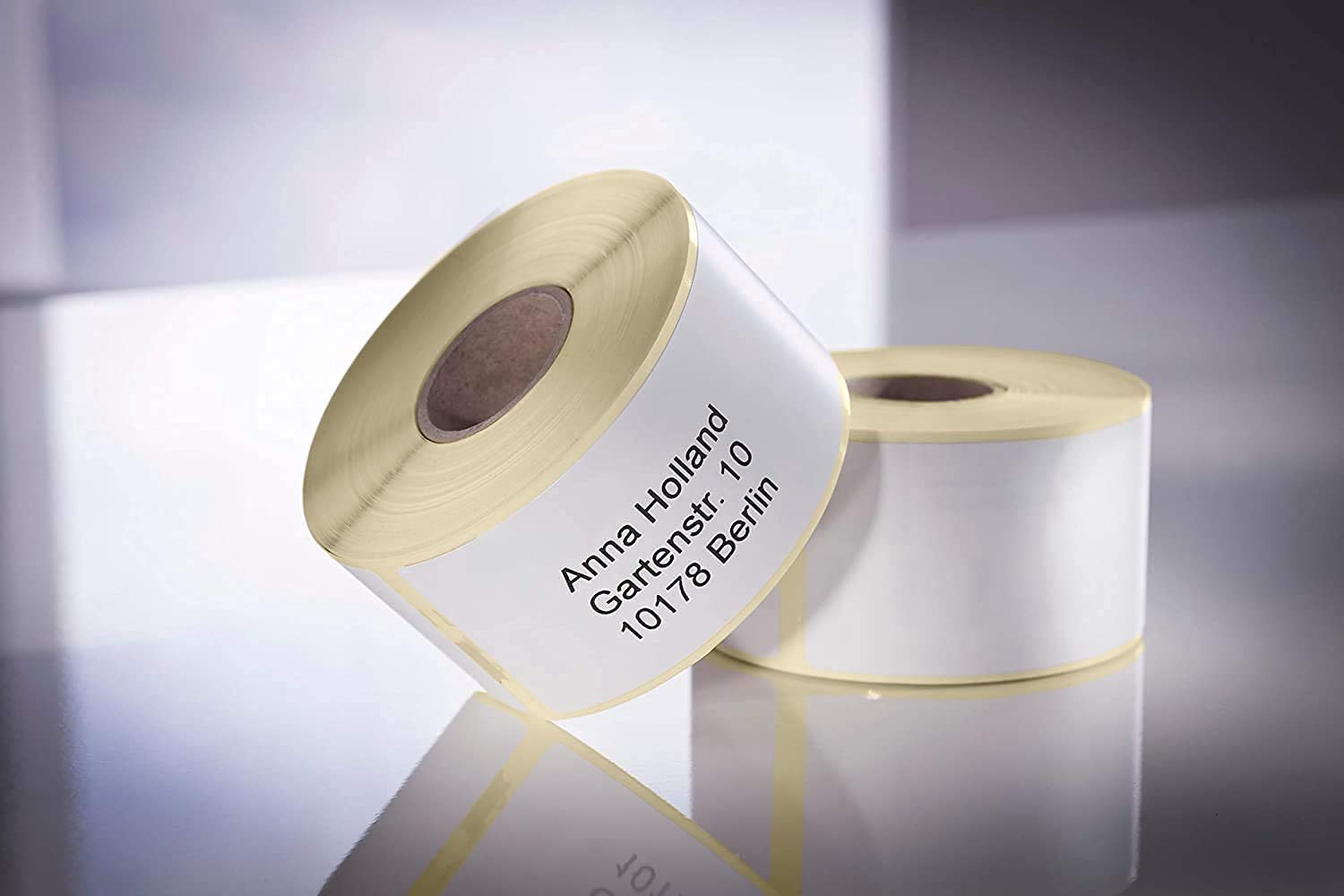 hd-line Etiketten für Labelwriter 99012-100 Rolle Pack Etiketten x 260 St. Je Rolle = 26000 Etikette, Selbstklebend, Kompatibel für hd-line Labelwriter & Seiko Etikettendrucker, 89 X 36 mm