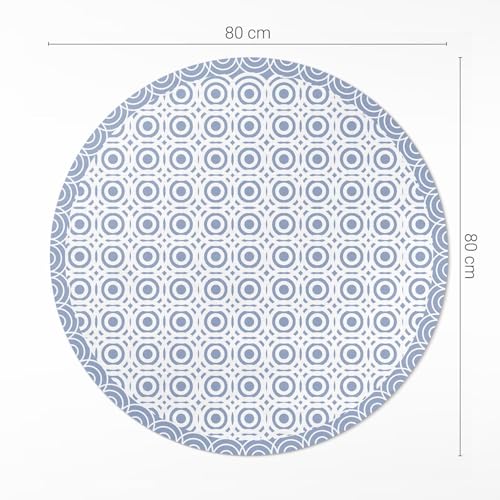 Tapis vinyle ø80 cm de sol résistant pour protéger des griffes - 4