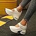 Women's Large-Size Platform Mary Jane Shoes - Lightweight, Breathable, Slip-Resistant, Durable, and Versatile for All Occasions. (White,6.5)