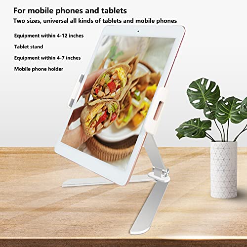 Soporte de tablet rotatorio 360 con base de aluminio pesada y hueco de carga 6