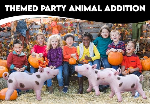 Image of Inflatable Pig, Decorations for Birthday Party Supplies Toy, Cowboy & Cowgirl Farm Theme Gifts, Blow Up Boar Decor, Inflables Para Fiestas Pig Balloon, Fun Decoy Pig Inflatable Party Decoration