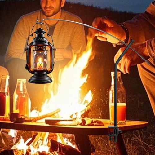 Support de lanterne de camping haute performance en acier dur