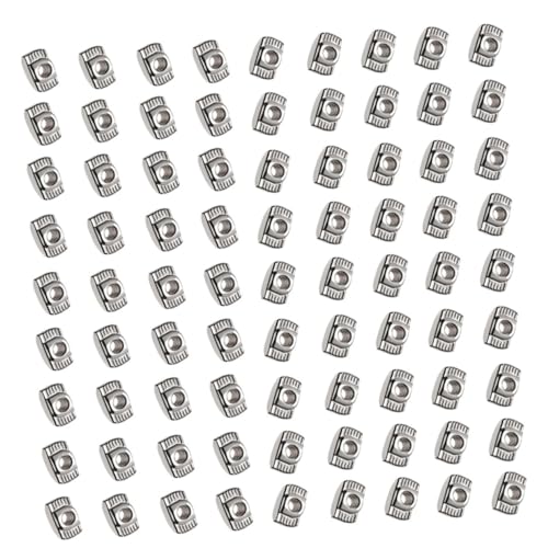 SOLUSTRE Locknuts Assortment Kit 120pcs M5 Slider Nuts High Hardness Steel t Slot Nuts for European Aluminum Extrusion Profiles