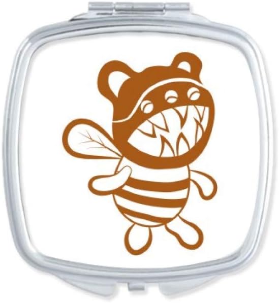 Universe Alien Monster Alien Creature Mirror Portable Compact Pocket Makeup Double Sided Glass