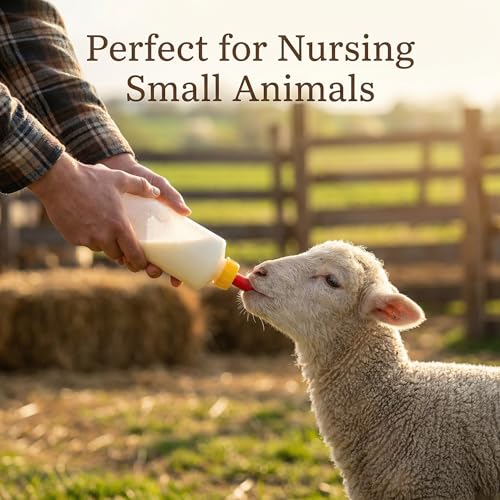 Biberons pour animaux de la ferme Hemoton 400 ml anti-colique lot de 10