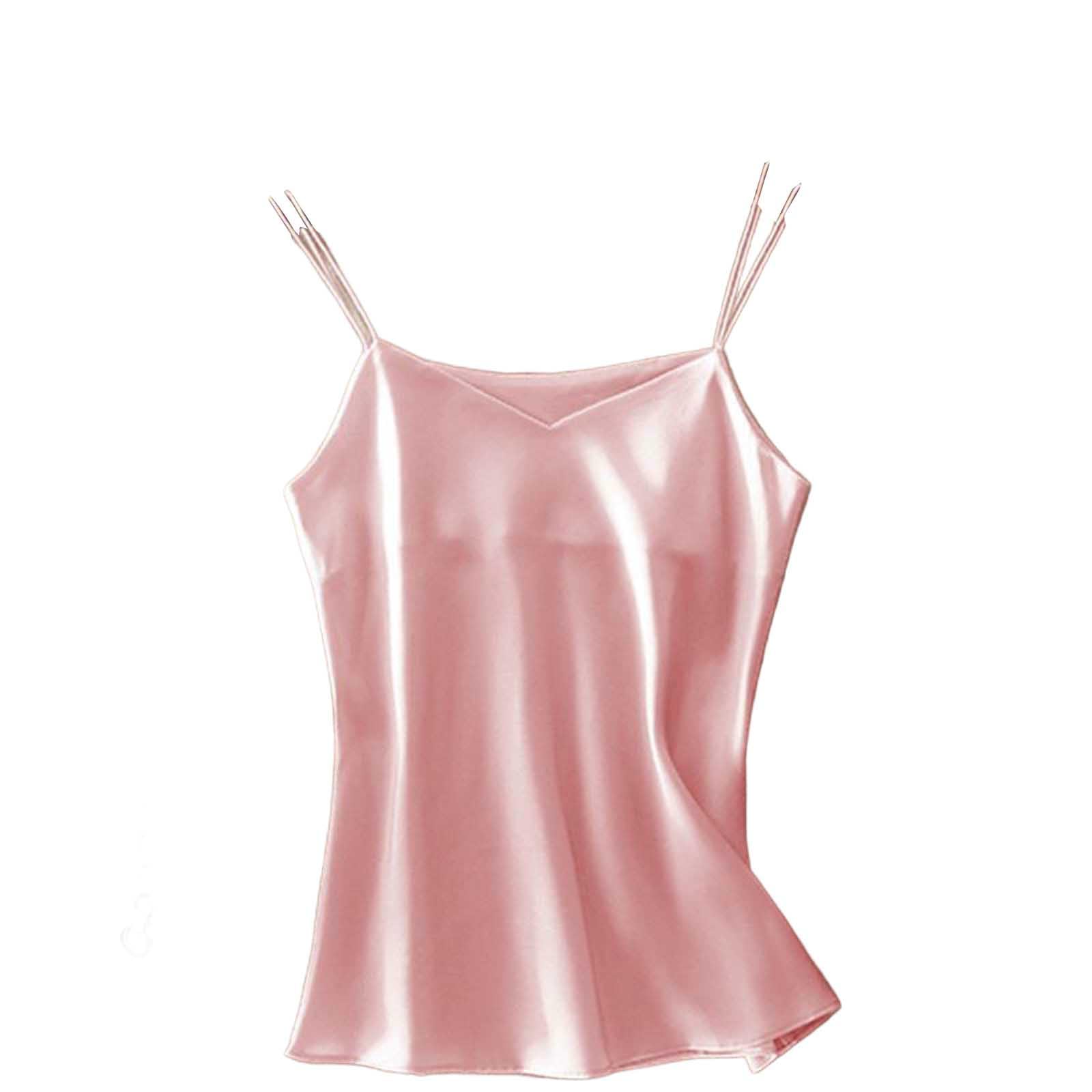 Huytertdr Women's Pink Camisole Tops For Built In Bra