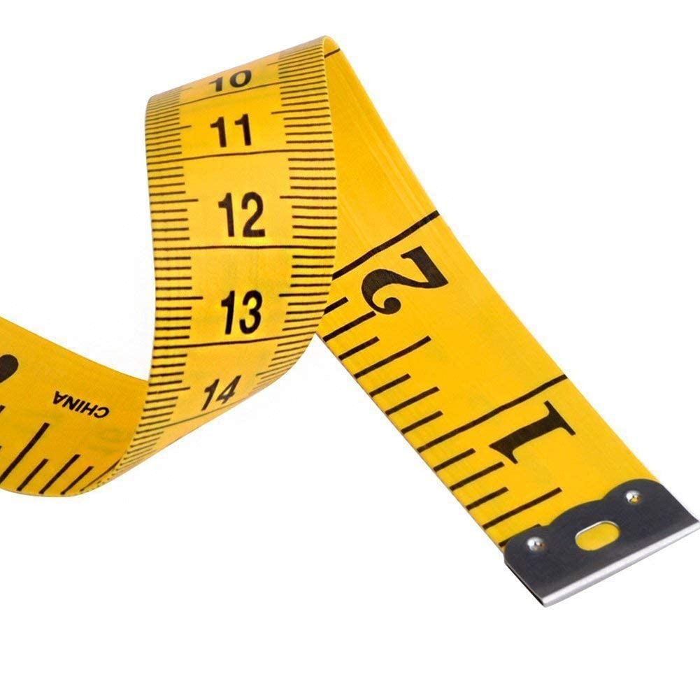 RWRAPS 1 Cinta métrica de 120 Pulgadas, Cinta métrica Suave para Coser a Medida, Cinta Plana, Regla métrica para el Cuerpo, Herramienta de diseño de confección, Bonito diseño