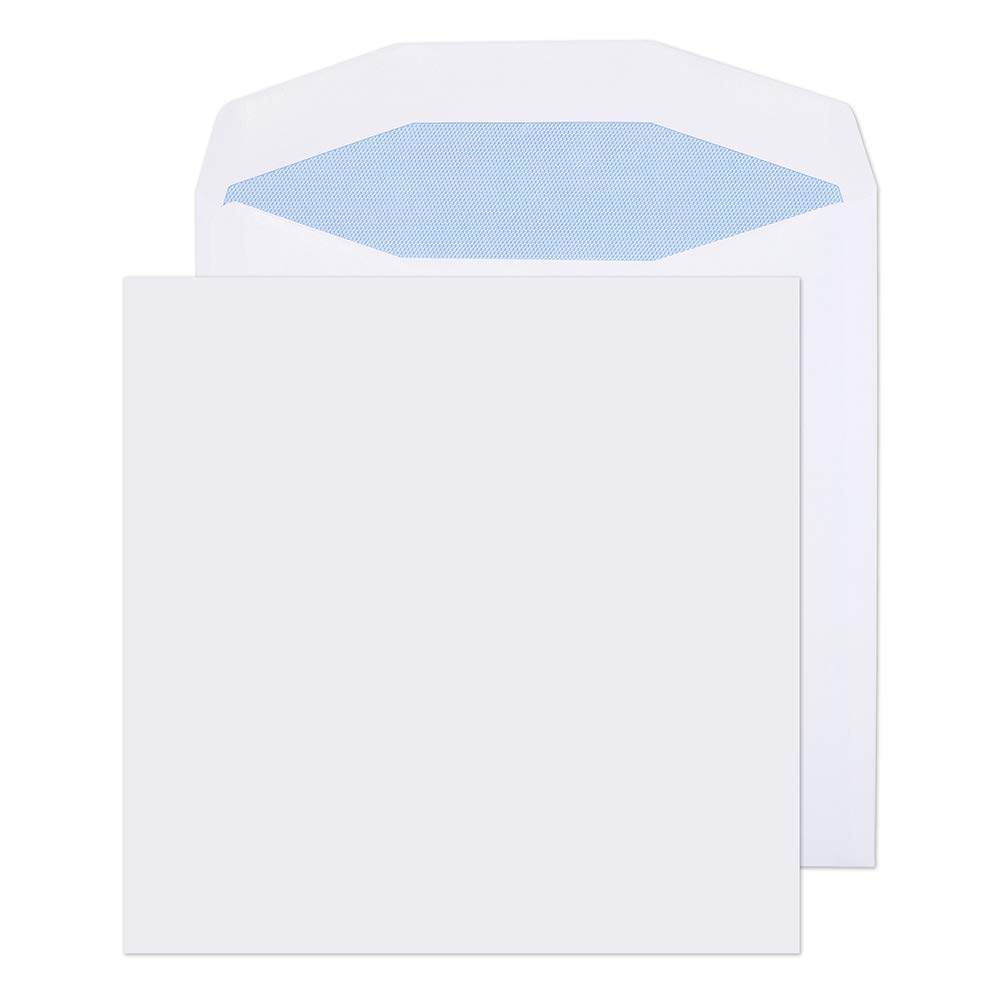 Blake Purely Everyday - White Envelopes 220 x 220 mm - Pack of 250 - Premium 100GSM - Self Seal Square Envelopes in White - Business/Office Supplies - Invitation/Wedding Use (5700)