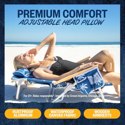 Image of SUN NINJA Limited Edition Corona Portable Beach Chair for Adults, 1pc